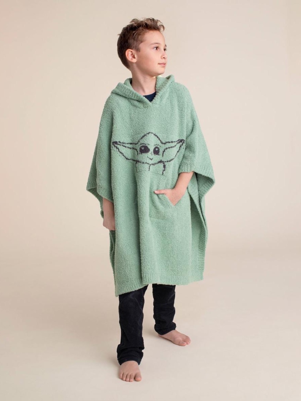 Barefoot Dreams Yoda Snuggie, hooded blanket